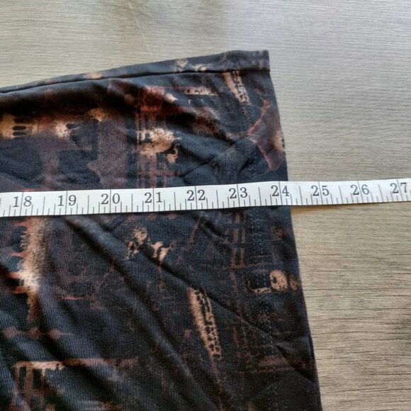 Chicos Travelers 3 Size Large Black Pullover‎ Top Asian Inspired Print Stretch - Picture 6 of 7